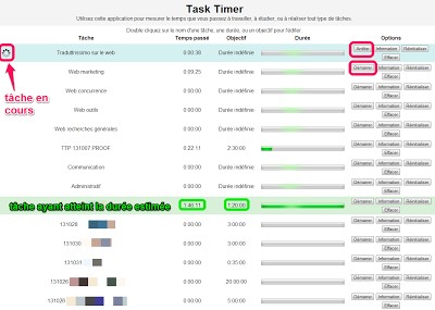 Capture d'écran - Task Timer